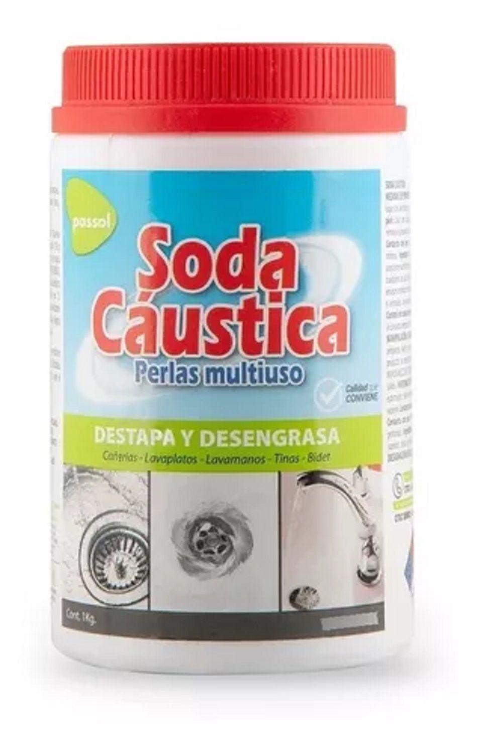 Soda Cáustica En Perlas Pote 1/2kg Passol Original-0