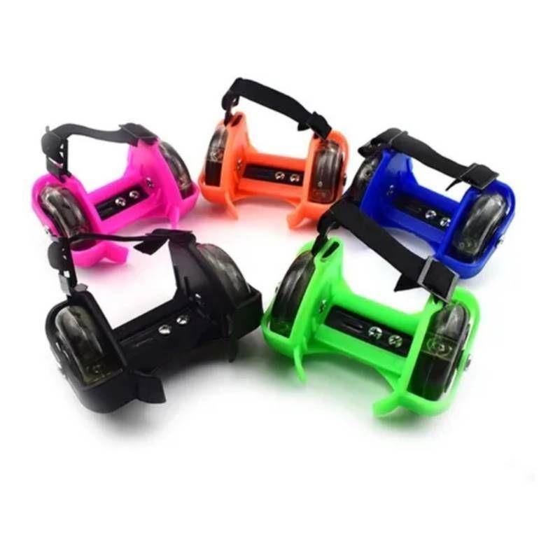 Patínes Ajustable Luces Led Para Zapatillas Zapatos Niños azul-1