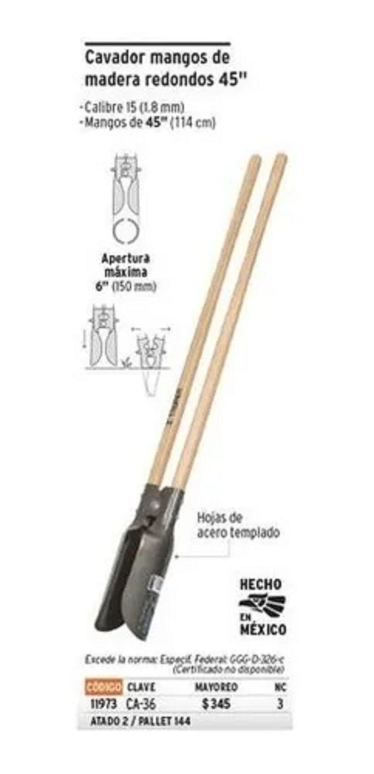 Pala Doble Cavadora Truper Mexico Original 45-1