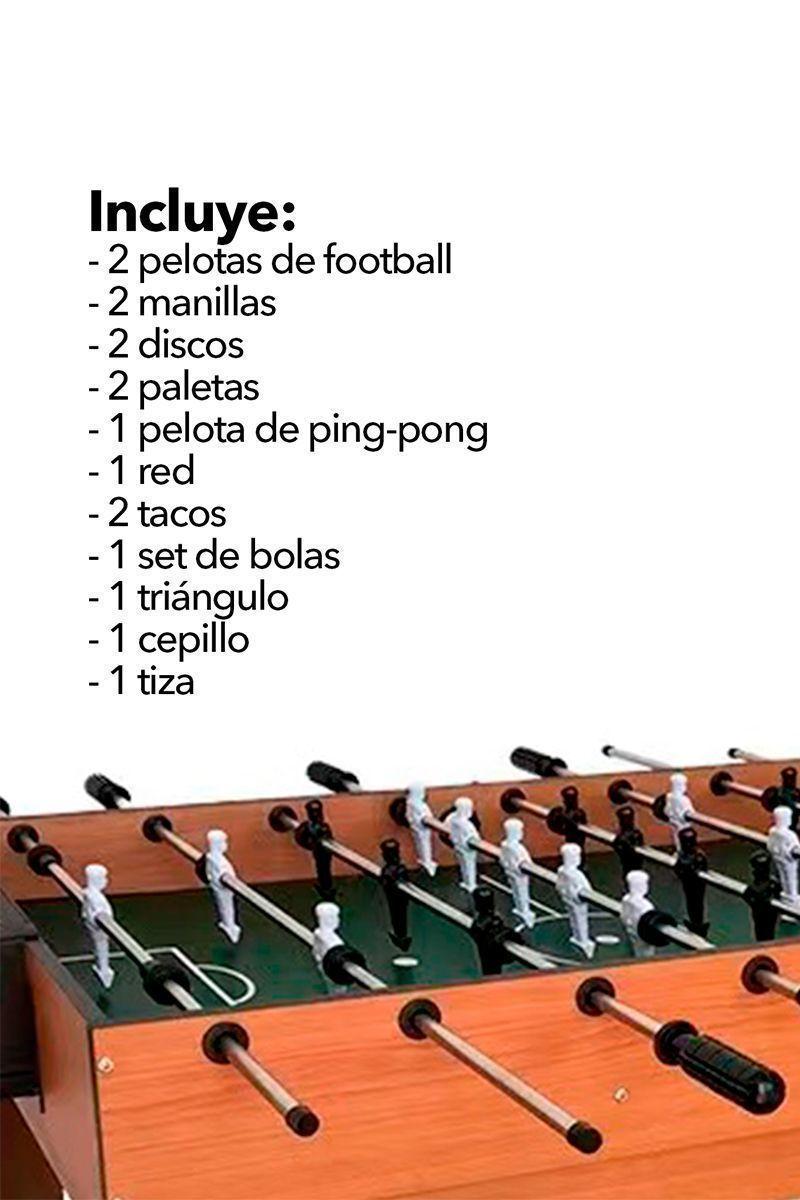 Mesa Multi Juego 4 en 1 84,5x61x107 cm-3