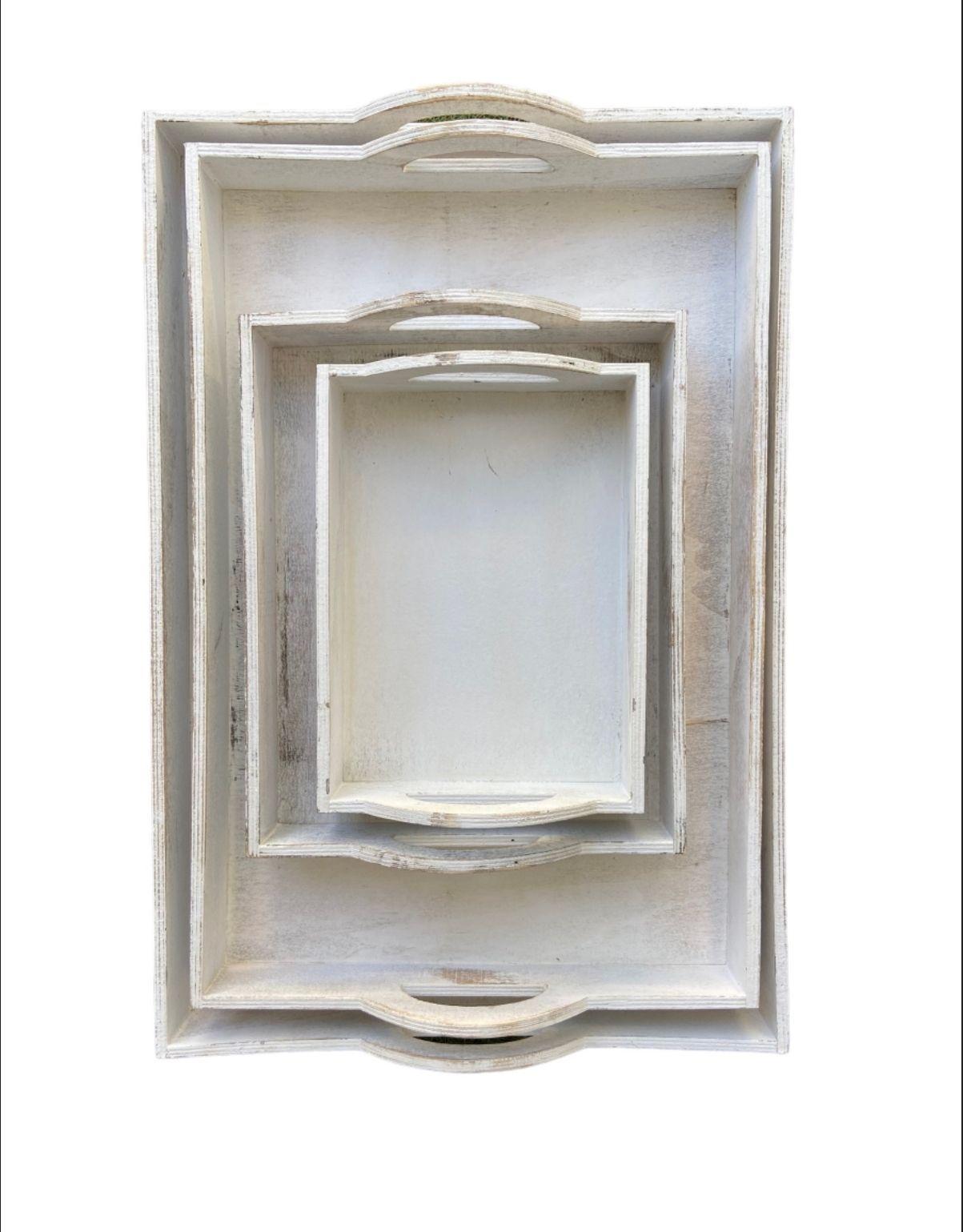 Bandeja White Wood 23x17cm-1