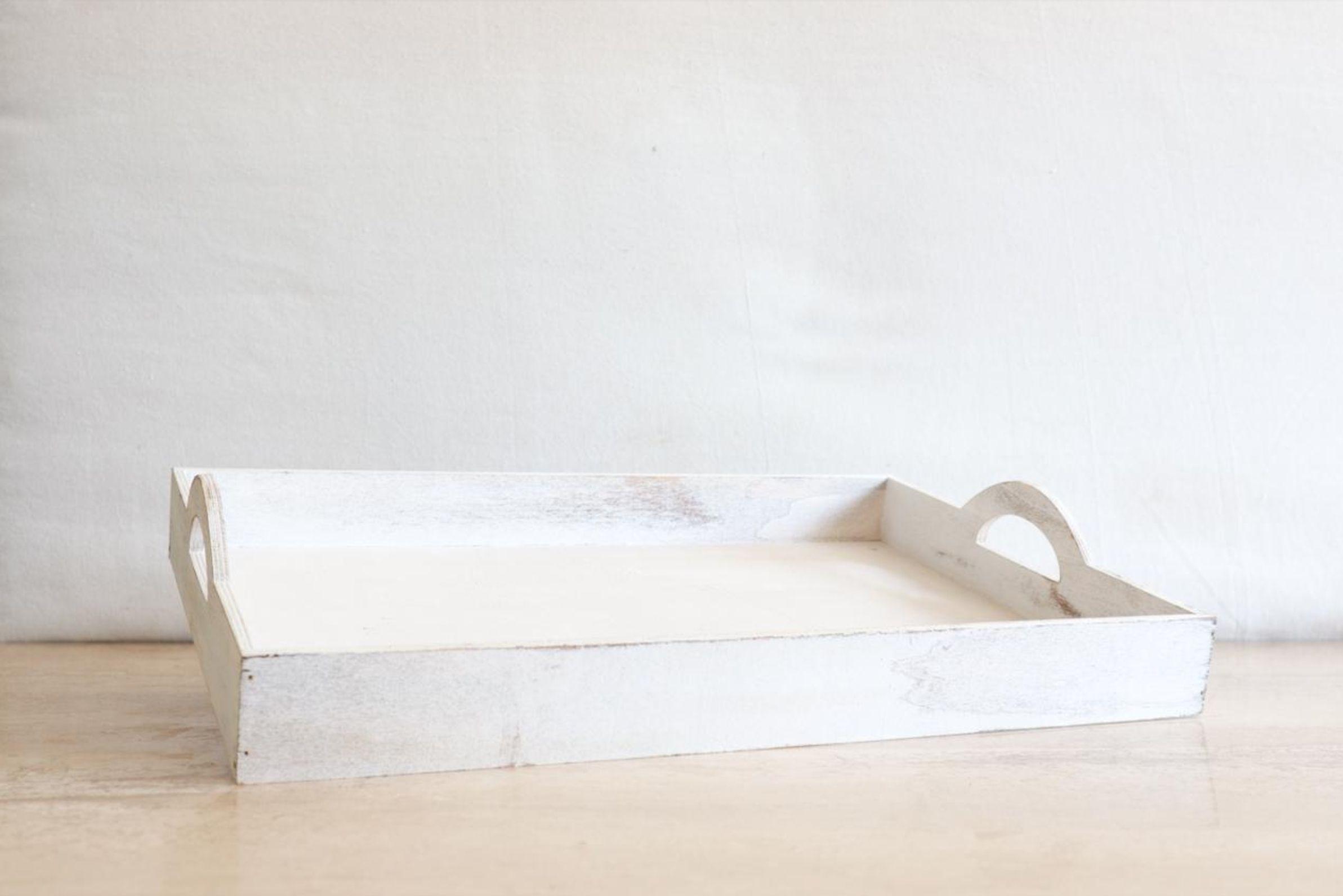 Bandeja White Wood 23x17cm-3
