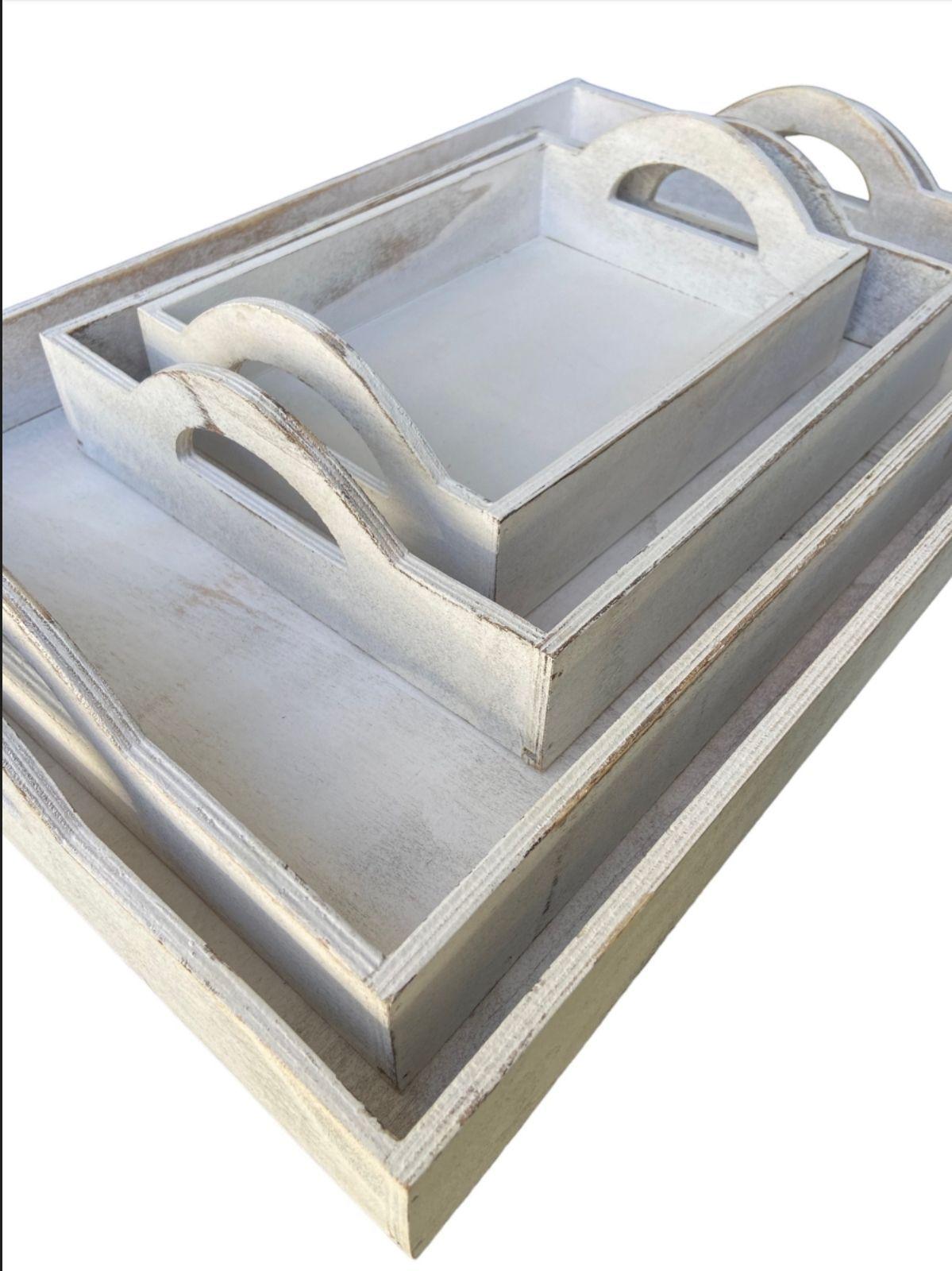 Bandeja White Wood 23x17cm-2