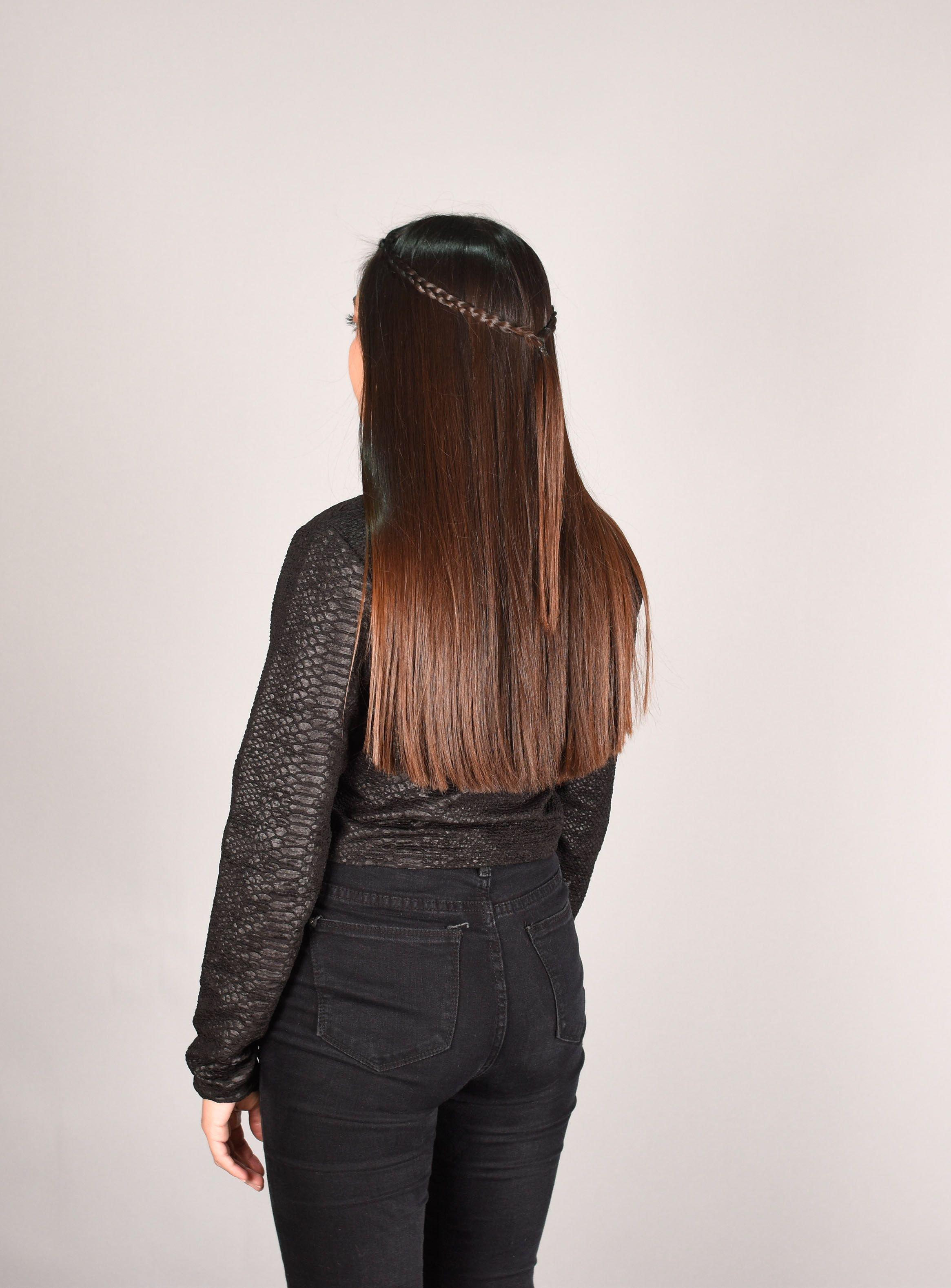 Crop Top Mujer Poliéster Negro Cocodrilo M-3