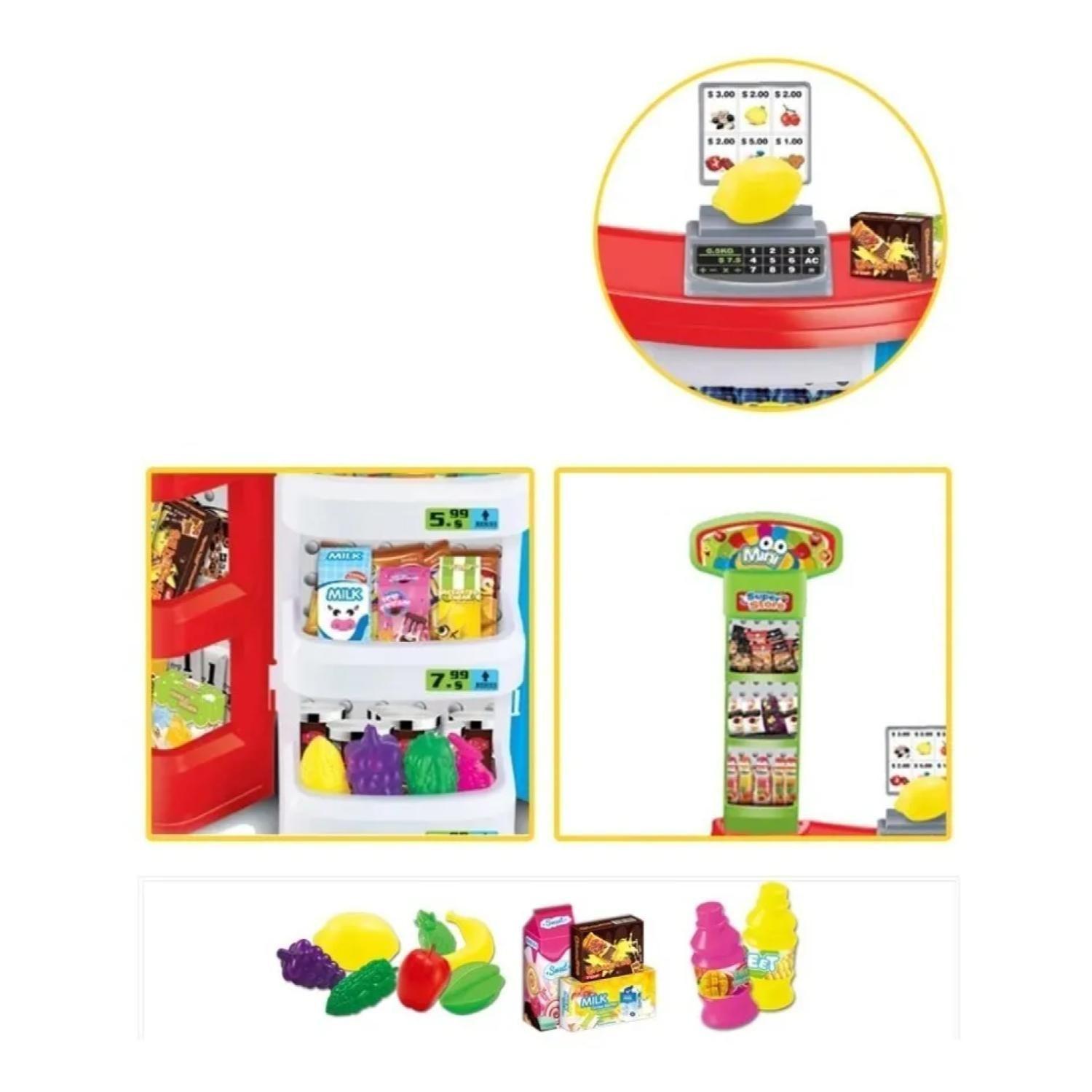 Juguete Set Supermercado Con Carrito 68 Piezas Infantil-1