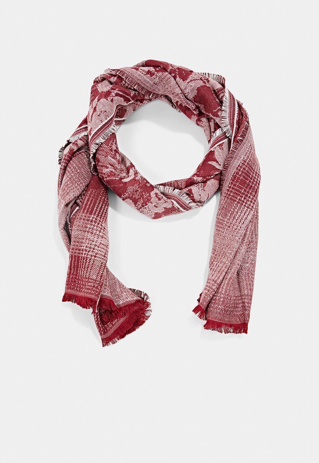 Pañuelo con LENZING™ ECOVERO™ Esprit Verde oscuro-3