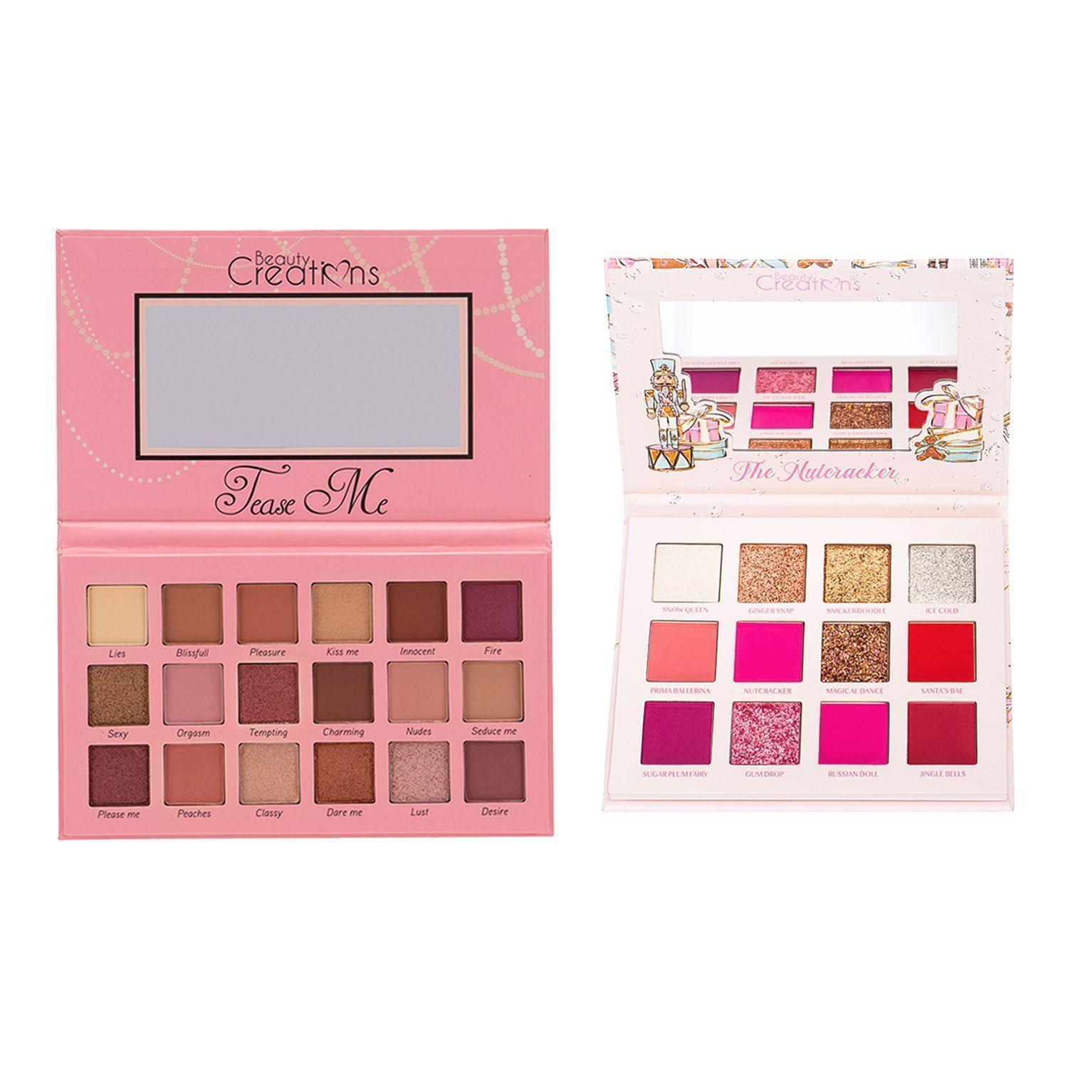 Pack 2 Paletas de Sombras "Nutcracker" Cascanueces y "Tease Me" Beauty Creations-0