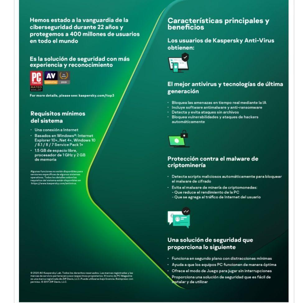 KASPERSKY ANTI-VIRUS 1PC-2