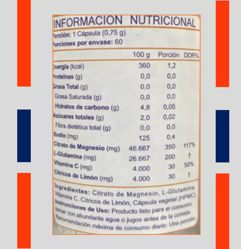 Citrato De Magnesio  FNL - 60 Capsulas-1