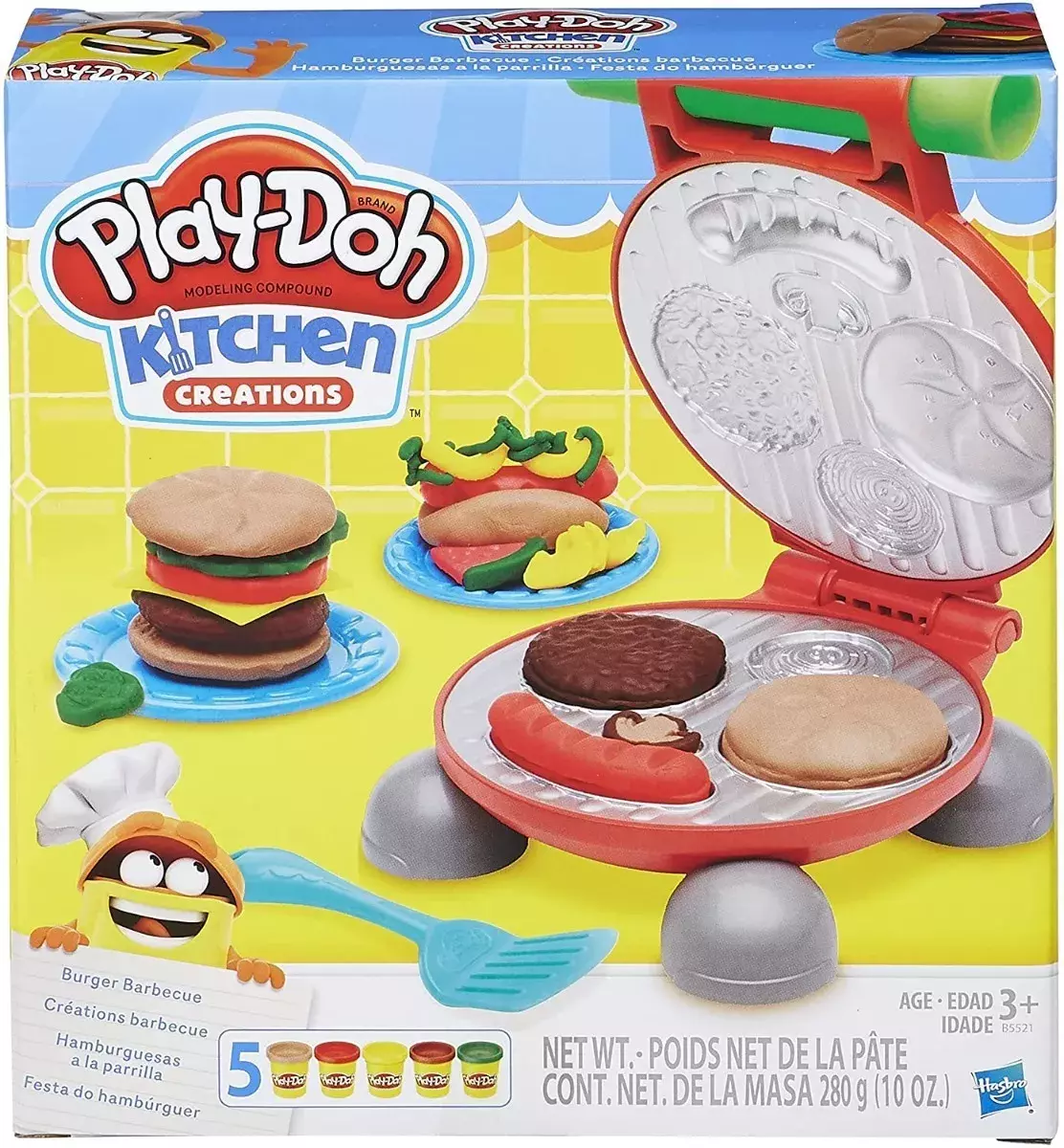 Play Doh Kitchen Hamburguesas A La Parrilla-0