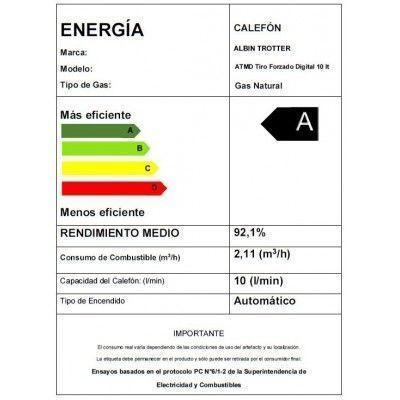 Calefon ATMD T. Forzado Digital 10 LT GN-1