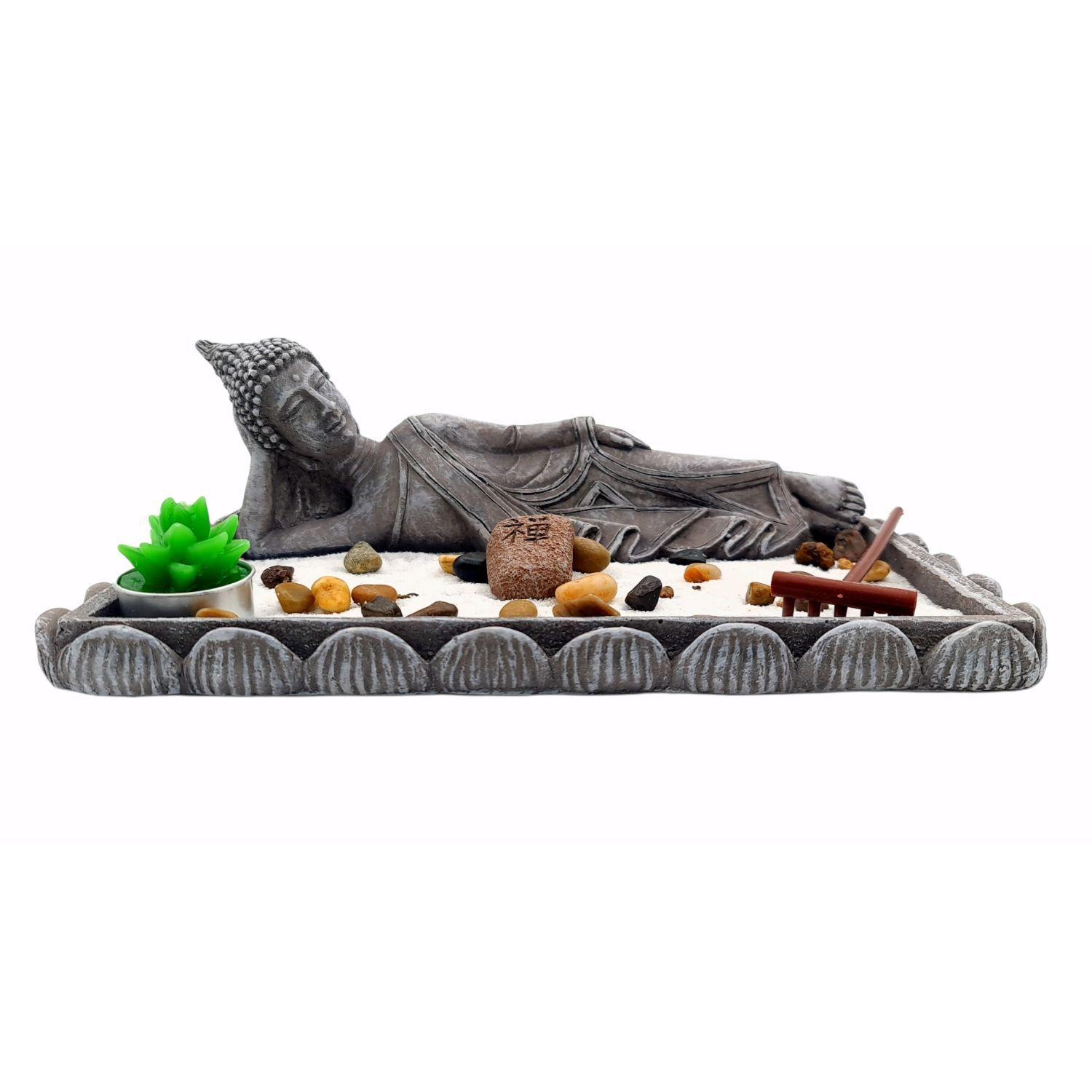 Buda Zen Jardin Budha C/Accesorio 10x29x16cm-1