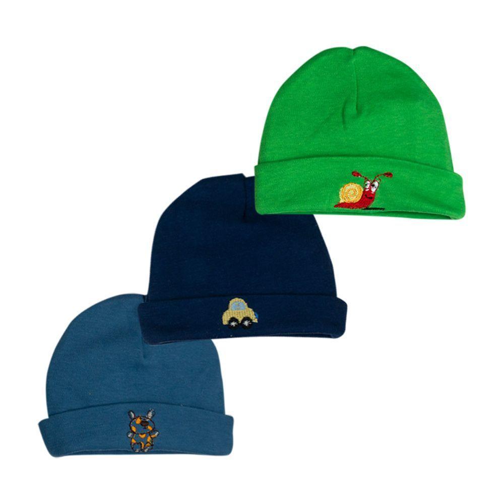 Set de 3 Gorros Modelador Recién Nacido-0