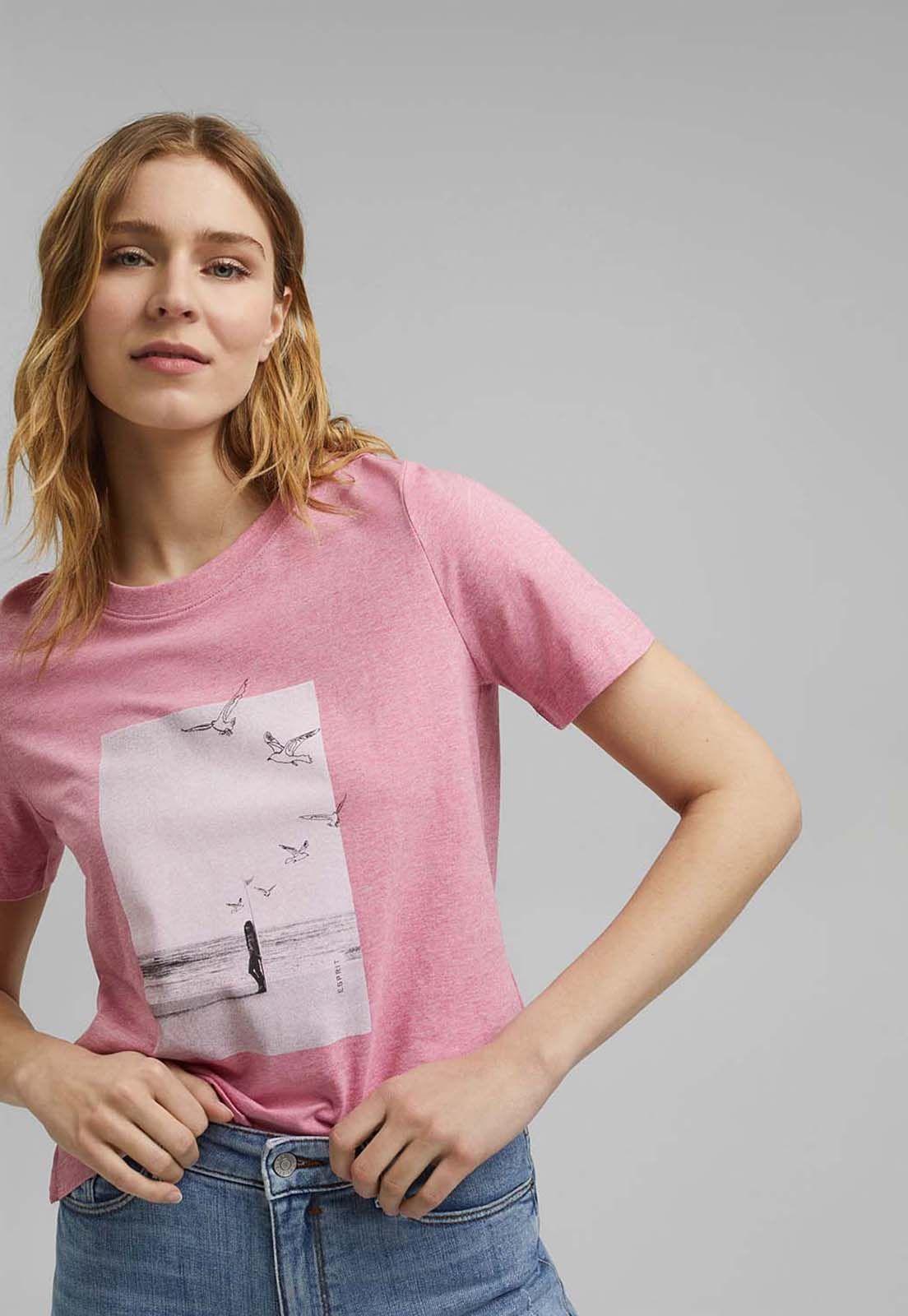Polera Mujer Manga Corta Estampada Esprit-0