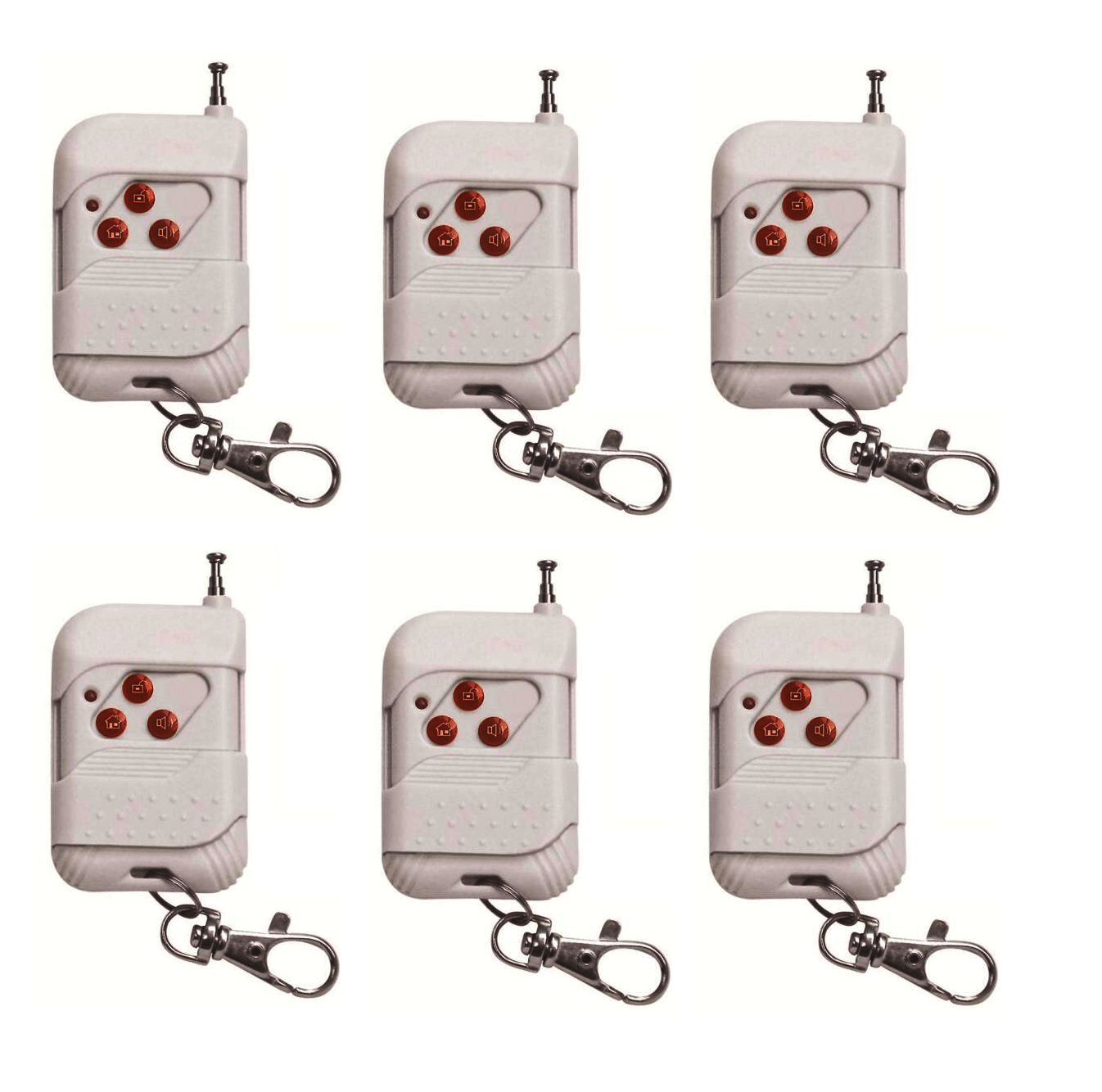 Alarma Comunitaria 120 Db Luz Roja + Bateria + 6 Controles-2