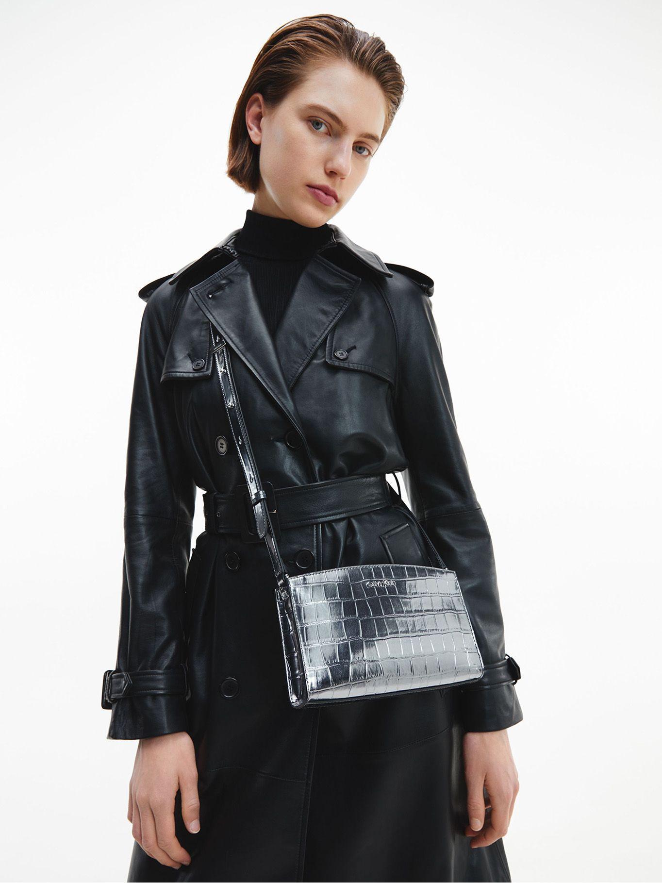 Cartera Xbody Ck Code Plateado Calvin Klein-3