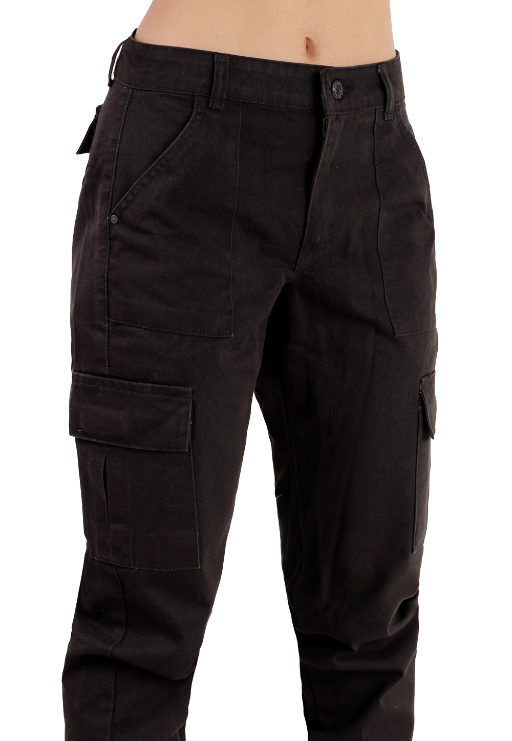 JEANS CARGO NEGRO LISO JE2368N-3