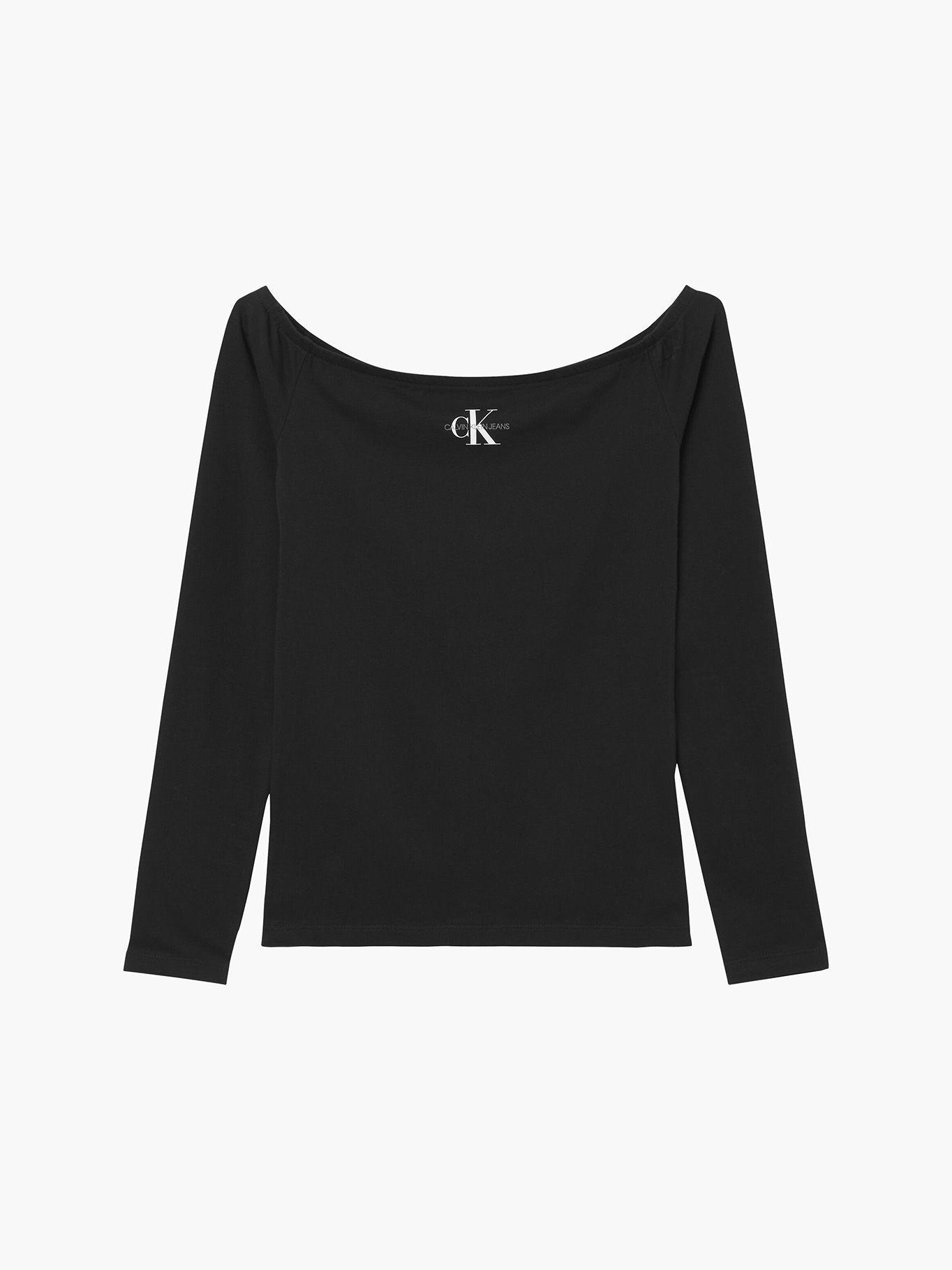 Blusa Micro Monogram Negro Calvin Klein-4