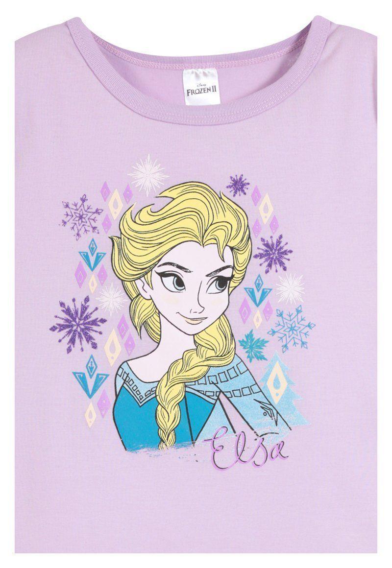 Polera Manga Larga Niña Frozen Copos Lila Disney-2