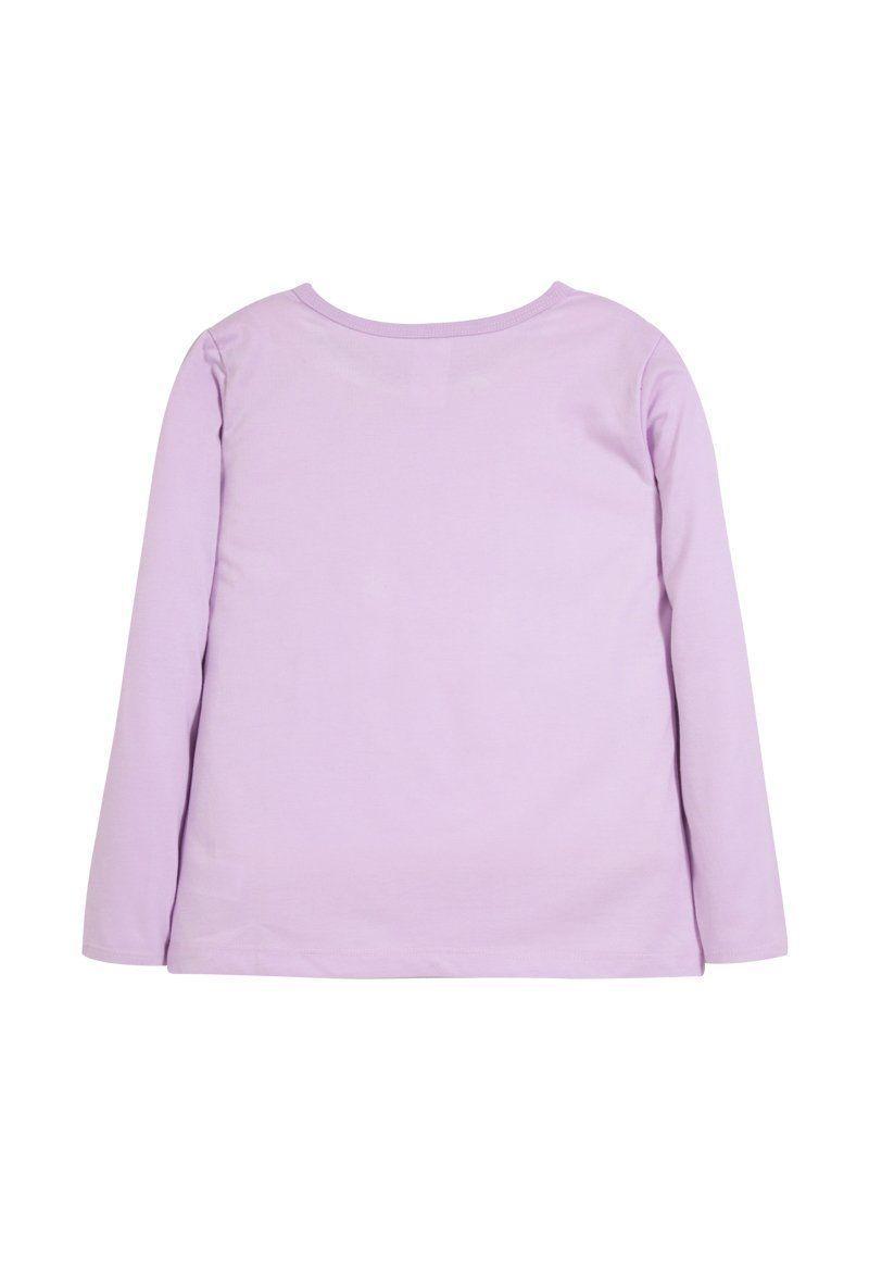 Polera Manga Larga Niña Frozen Copos Lila Disney-1