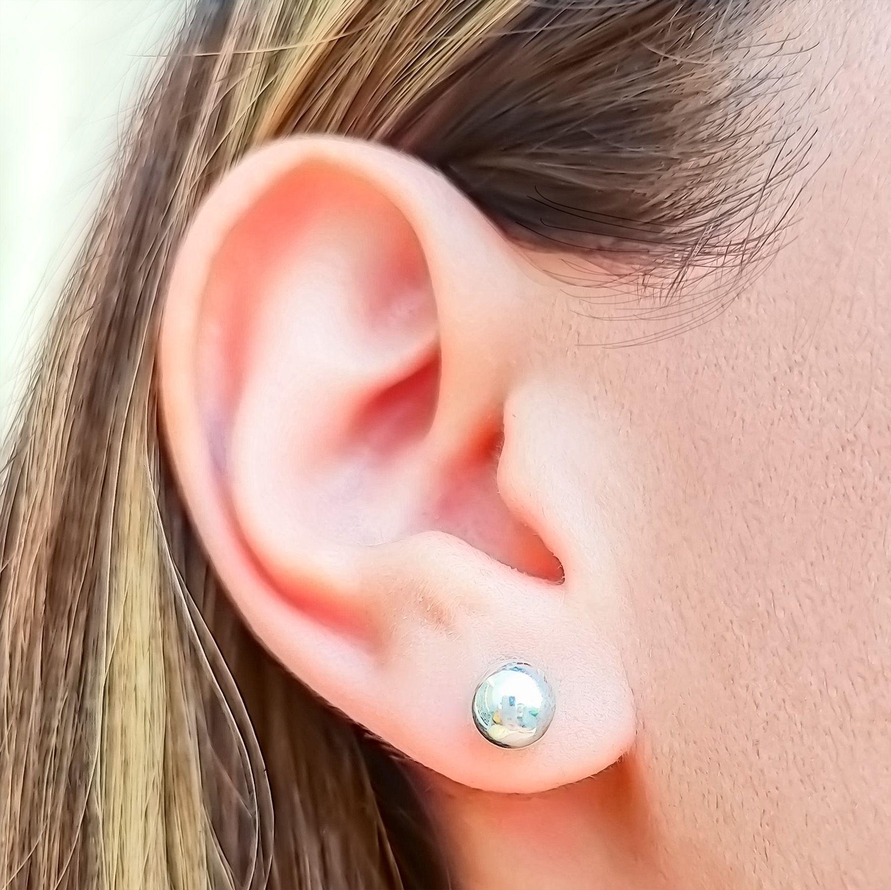 Aros Bola 7mm Plata Fina 925-2