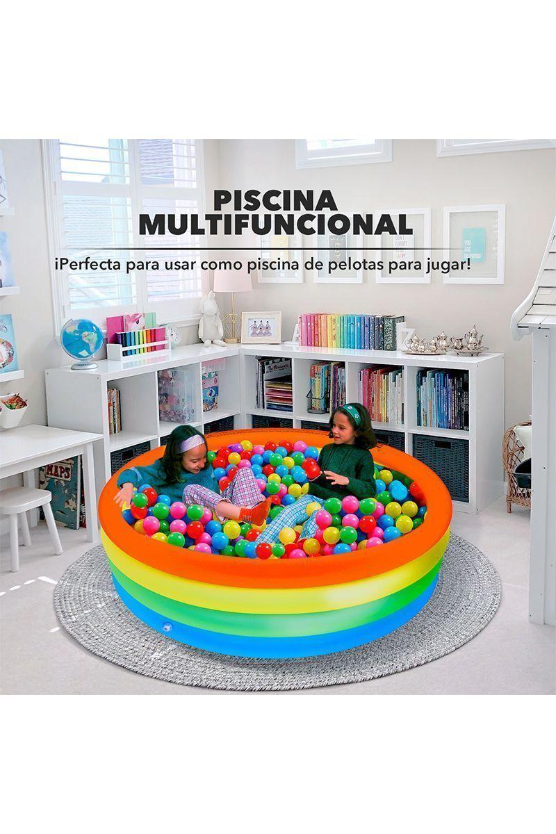 Piscina Inflable Colores Neón 386 L 150 x 40 cm-4