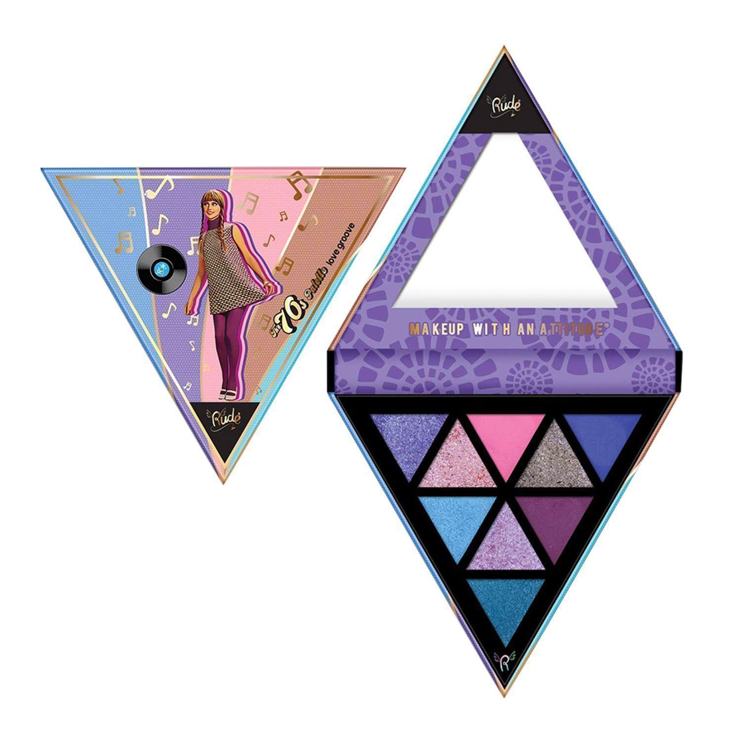 Paleta De Sombras "Love Groove" Colección Los 70´ Rude Cosmetics-0