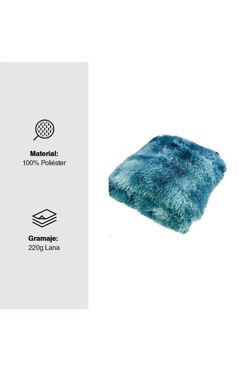 Manta Frazada Sherpa Tye Die Turquesa-2