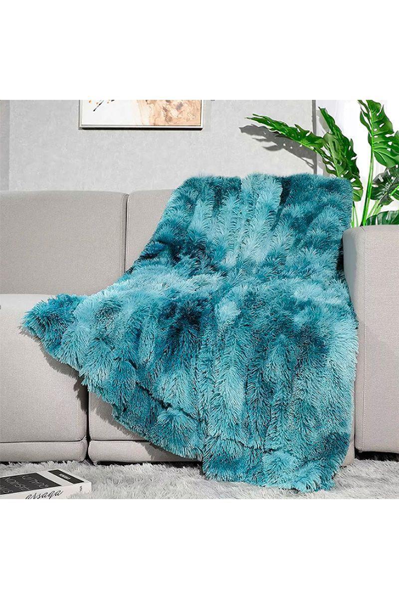 Manta Frazada Sherpa Tye Die Turquesa-1
