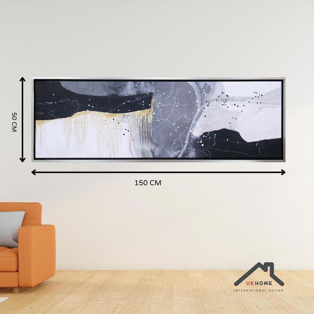 Cuadro Oleo sobre Tela con Marco 150x50 | UKHOME-0