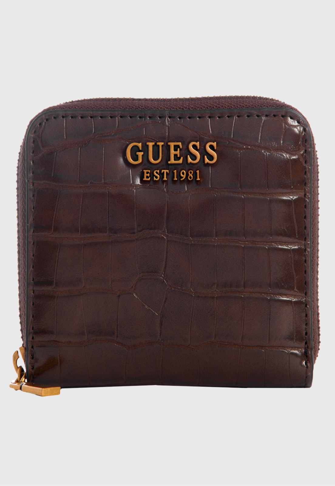 Billetera Laurel Slg Small Zip Around Café Guess-0