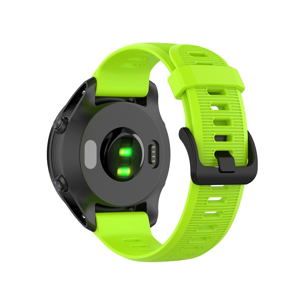 Correa Silicona Para Garmin Forerunner 945 935 Fenix 5 Plus - Naranja fluorescente-2