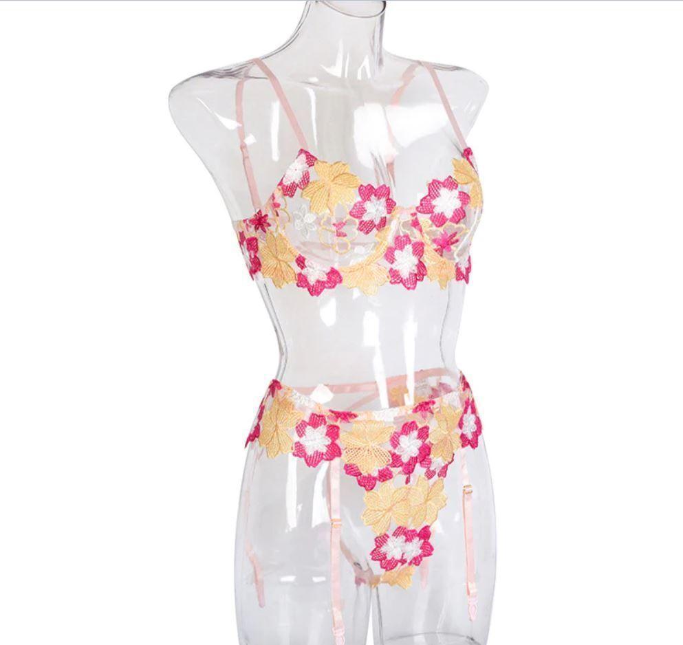 Conjunto Sexy 3 piezas Flo White-3