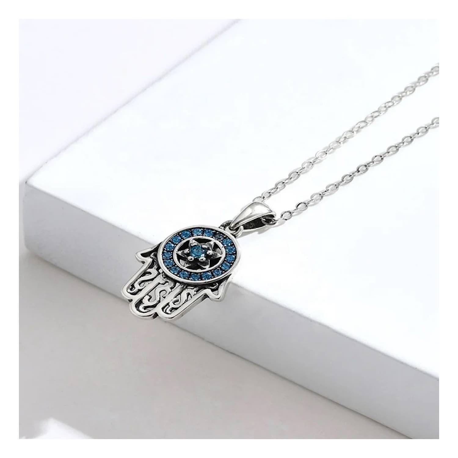 Collar De Plata 925 Con Forma De Manito-2