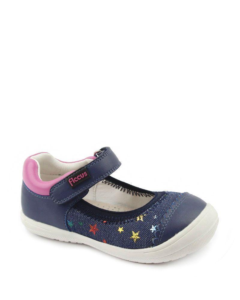 Zapato Urbano BallerinaVelcro Acaminar Niña Ficcus-0