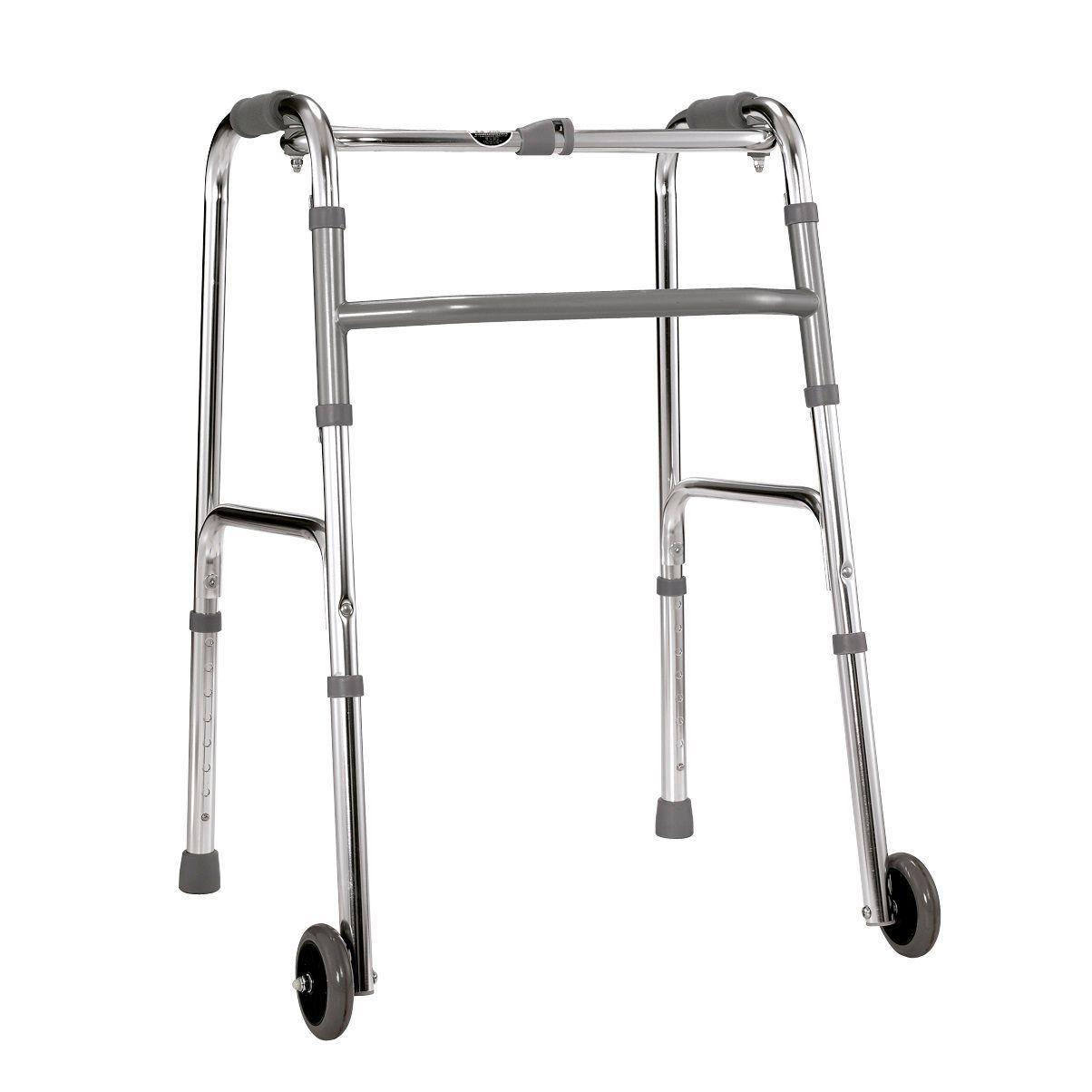 Andador Aluminio Plegable 2 ruedas-0