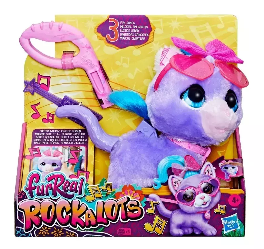 Peluche Furreal Friends Rockalots Gatita Musical-0