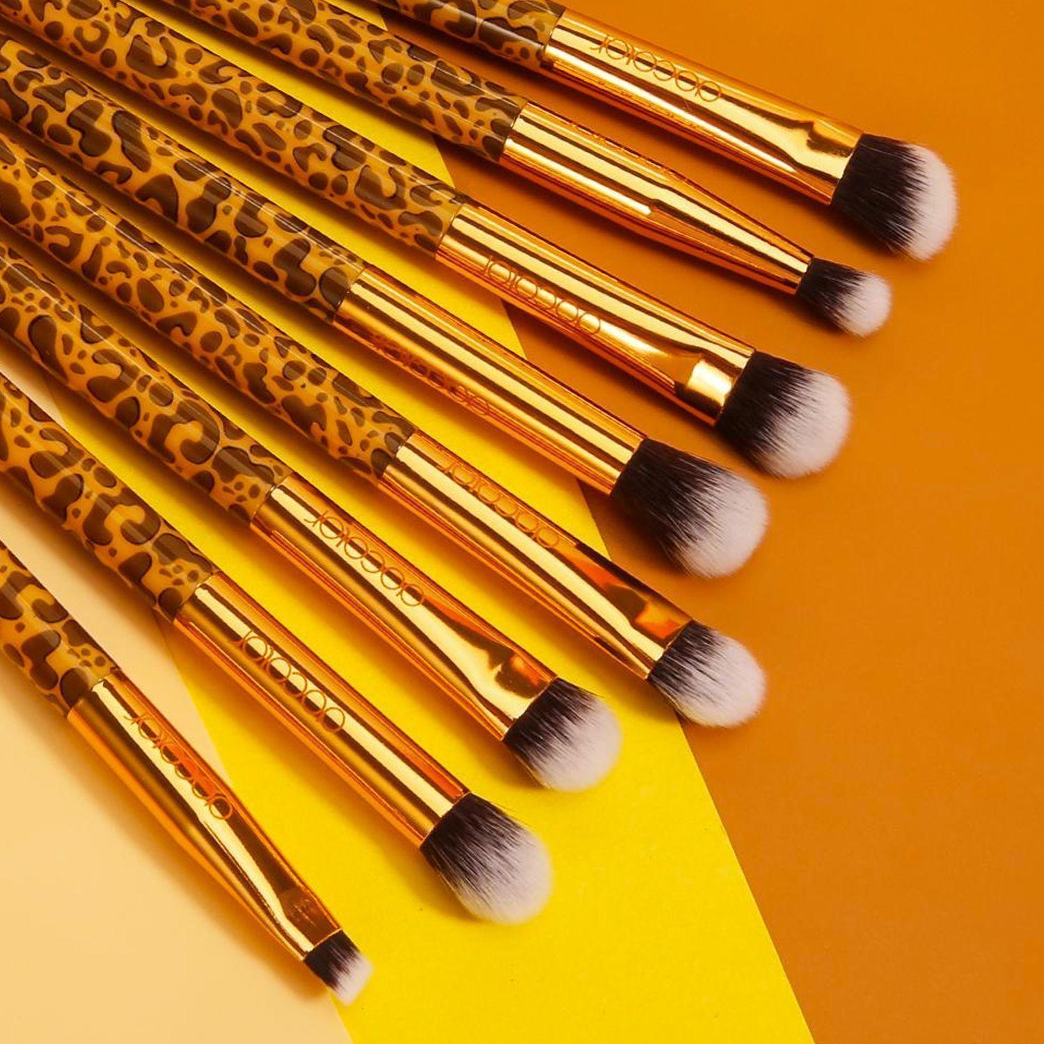 Set 12 Brochas Maquillaje Profesionales Animal Print Docolor-6