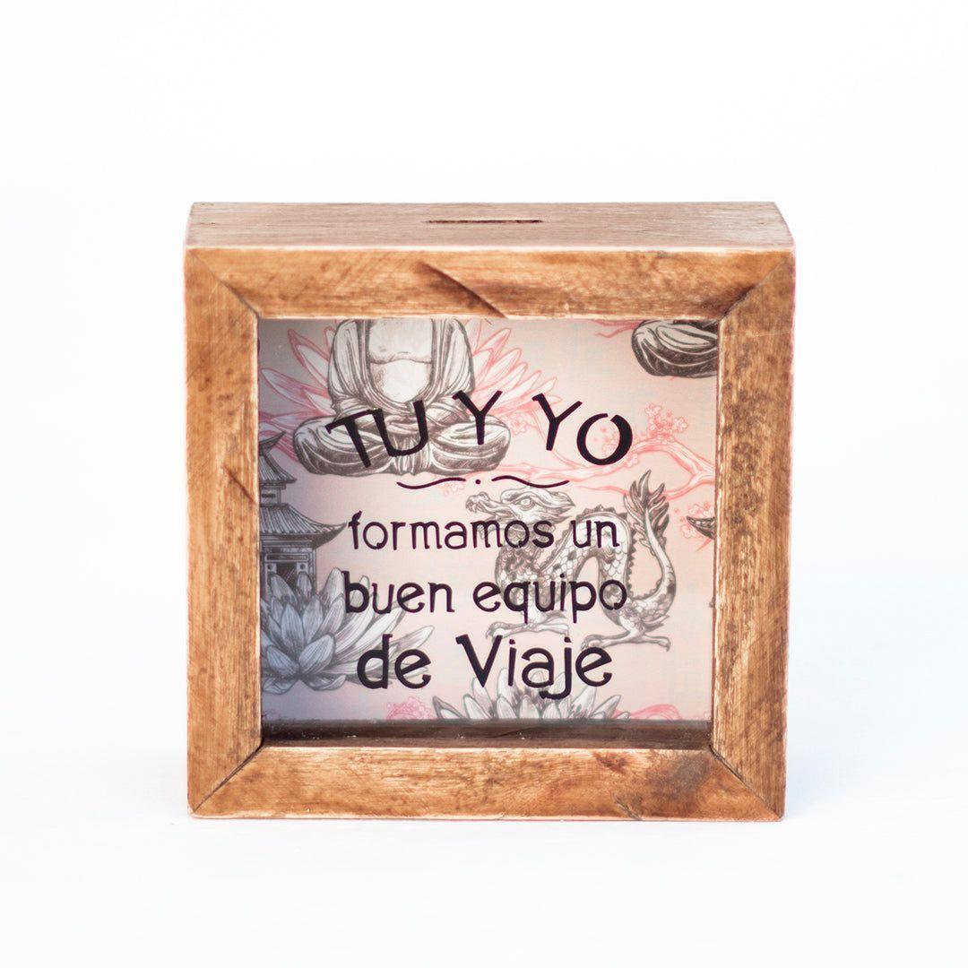 Mini Alcancía - Tu y yo formamos buen equipo de viaje-1