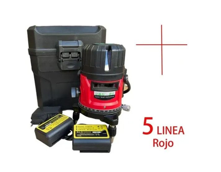 Nivel Laser Auntonivelación 5 Lineas Rojo-1
