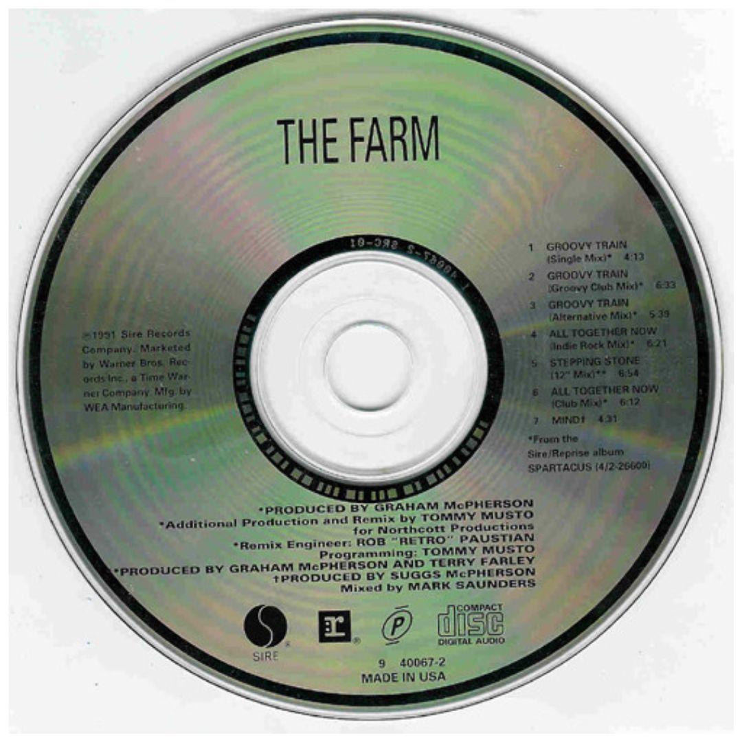 THE FARM  - GROOVY TRAIN CD SINGLE USADO-3