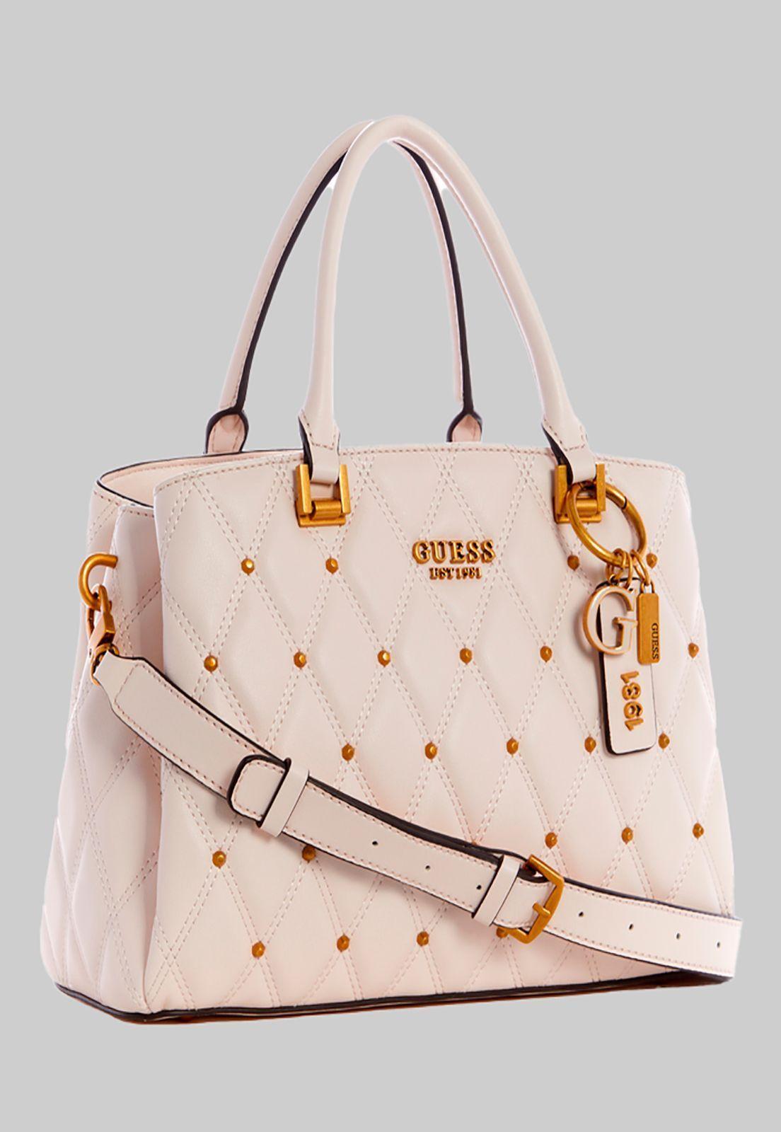 Cartera Triana 3 Compartment Satchel Crema Guess-1