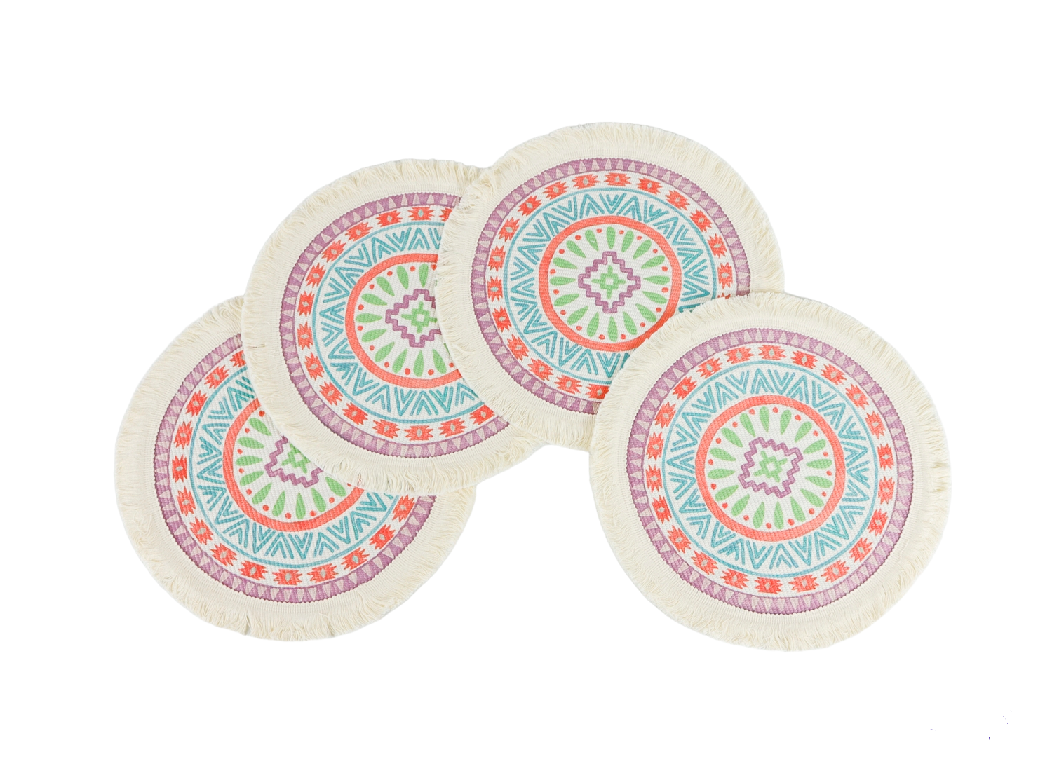 SET  De  4  Individuales  Mándala -0