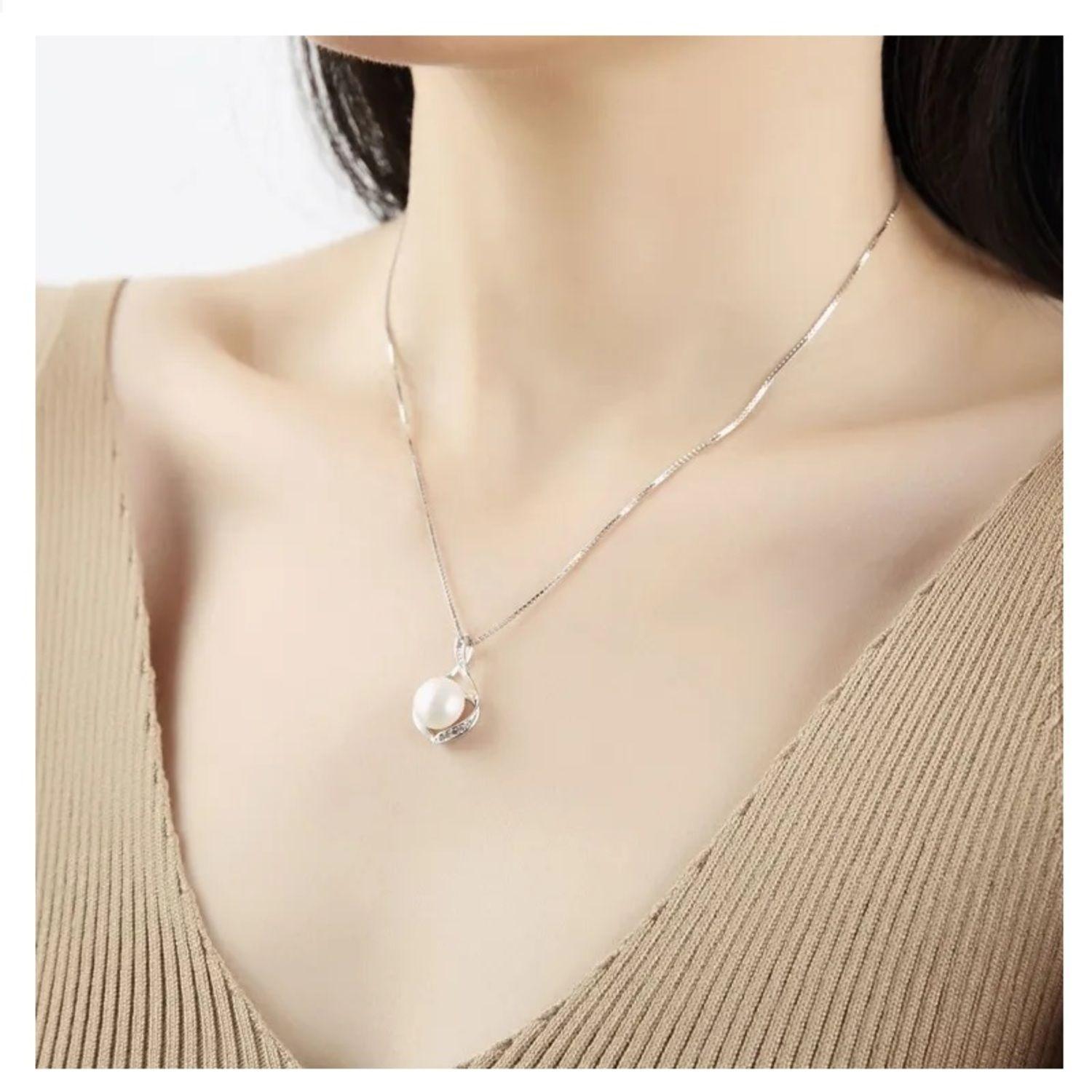 Collar Perla Elegante Plata 925-2