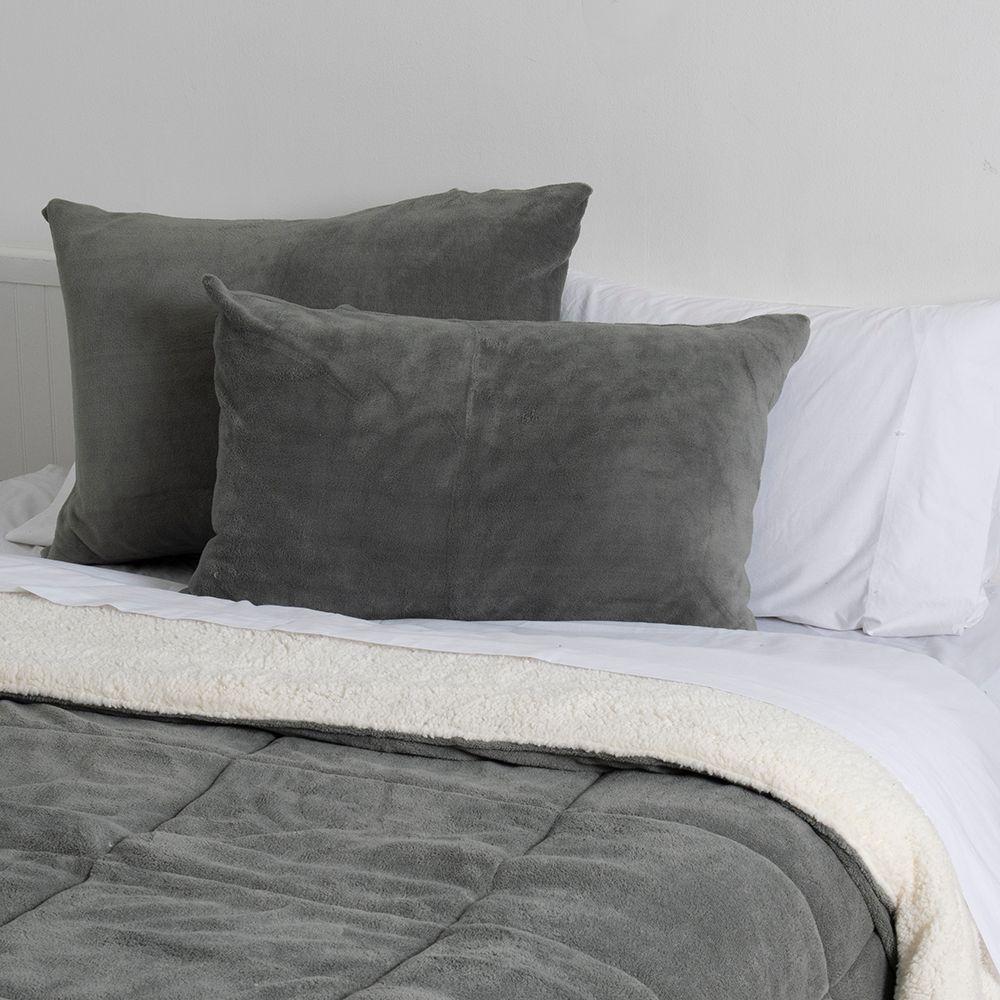 Plumon Coral Sherpa King Gris-3