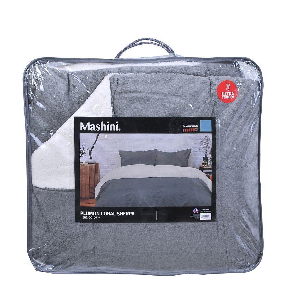 Plumon Coral Sherpa King Gris-5