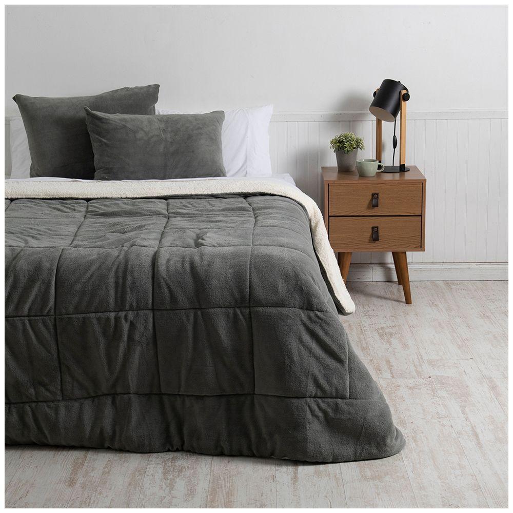 Plumon Coral Sherpa King Gris-0