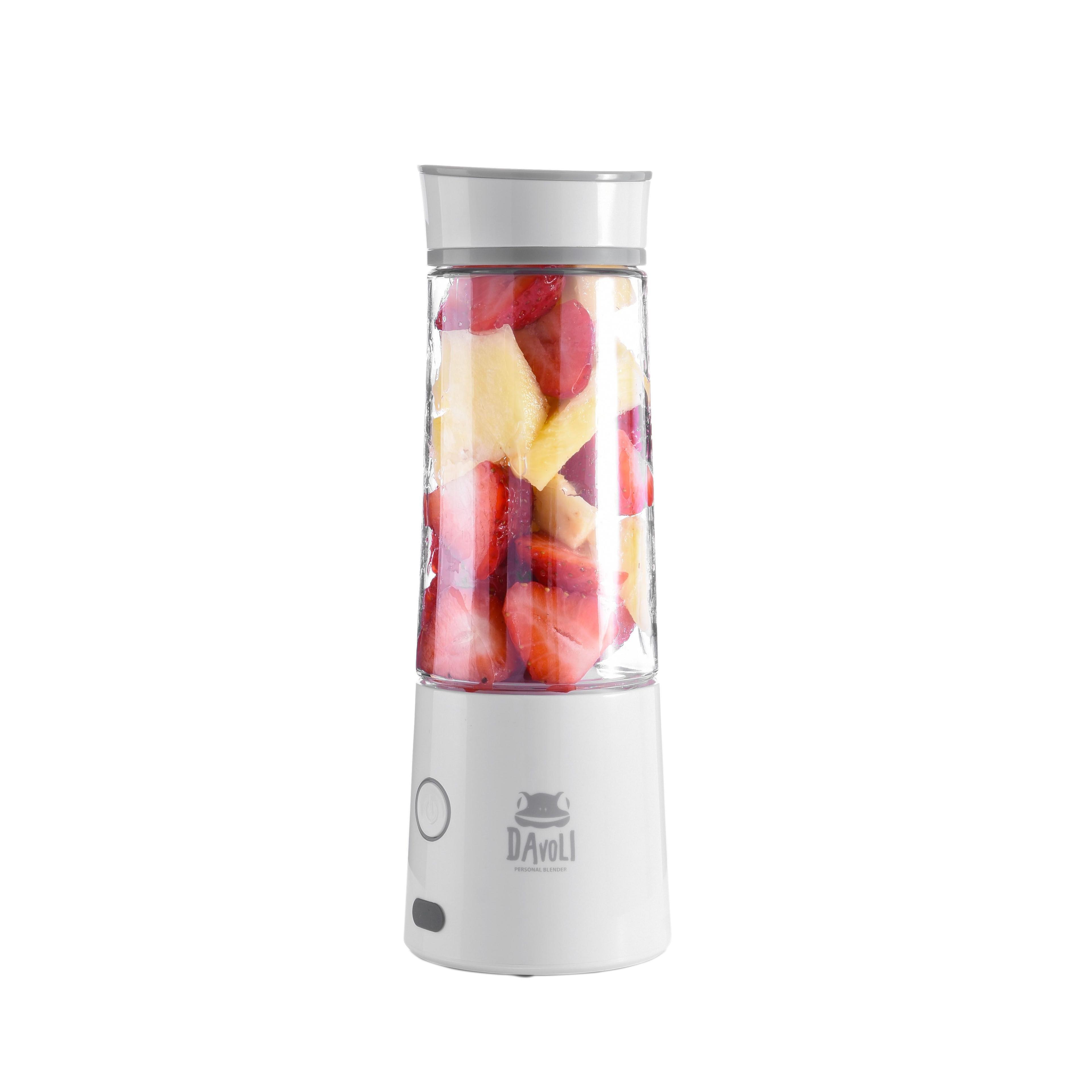 Licuadora Personal Portátil Davoli Vaso de Tritán Blanca-2