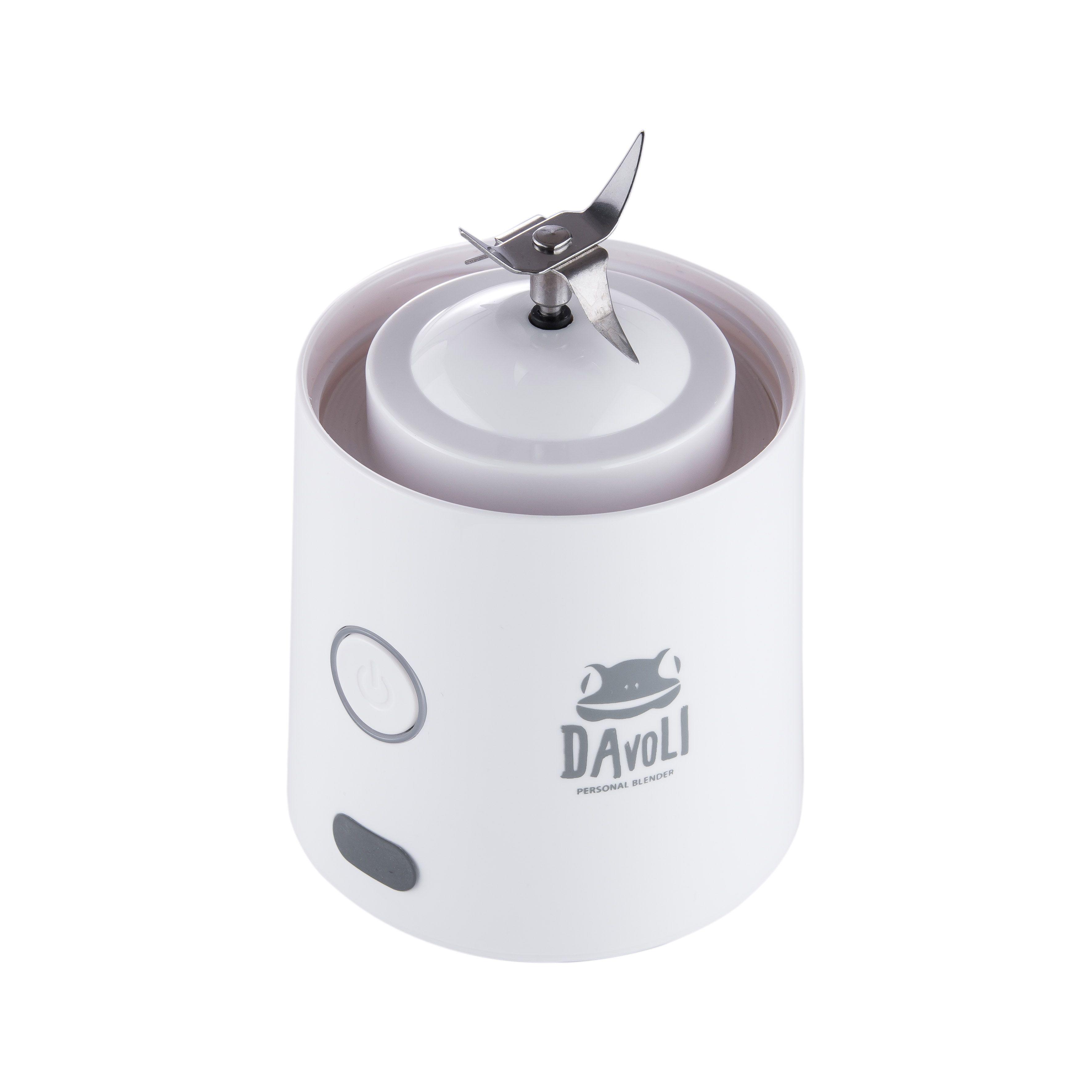 Licuadora Personal Portátil Davoli Vaso de Tritán Blanca-5