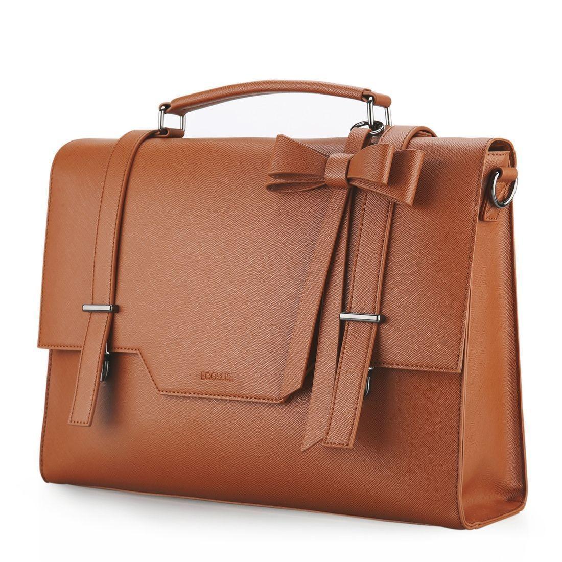 Ecosusi Bolso Maletín WORKS para laptop de hasta 15.6 '' - camel-2